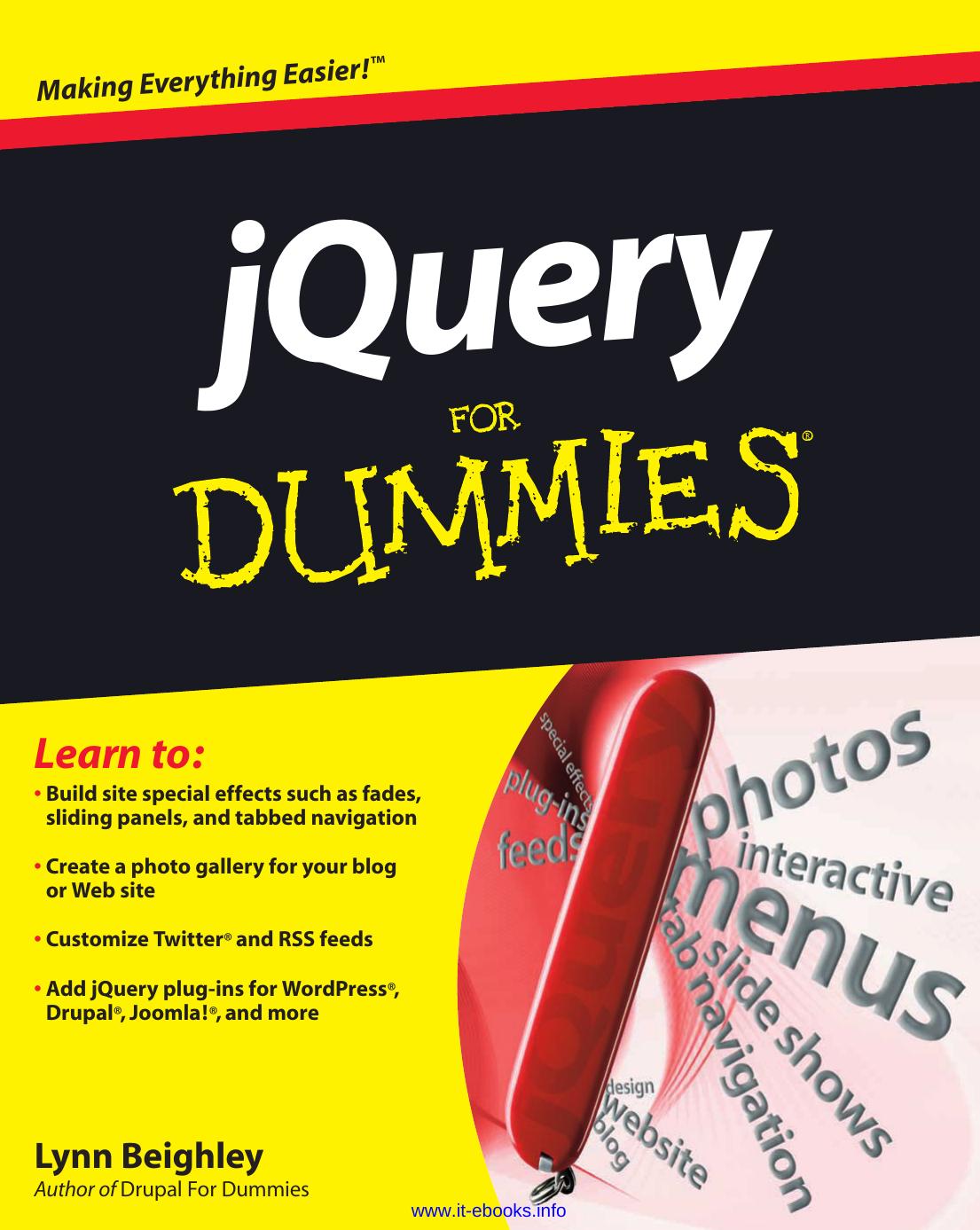 jQuery For Dummies by Unknown