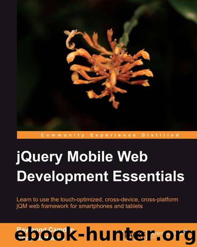 jQuery Mobile Web Development Essentials by Andy Matthews Raymond Camden