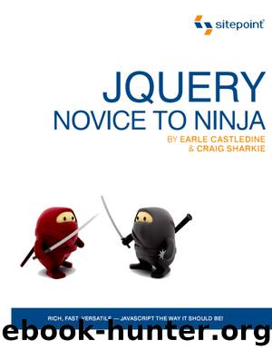 jQuery: Novice to Ninja by Earle Castledine & Craig Sharkie