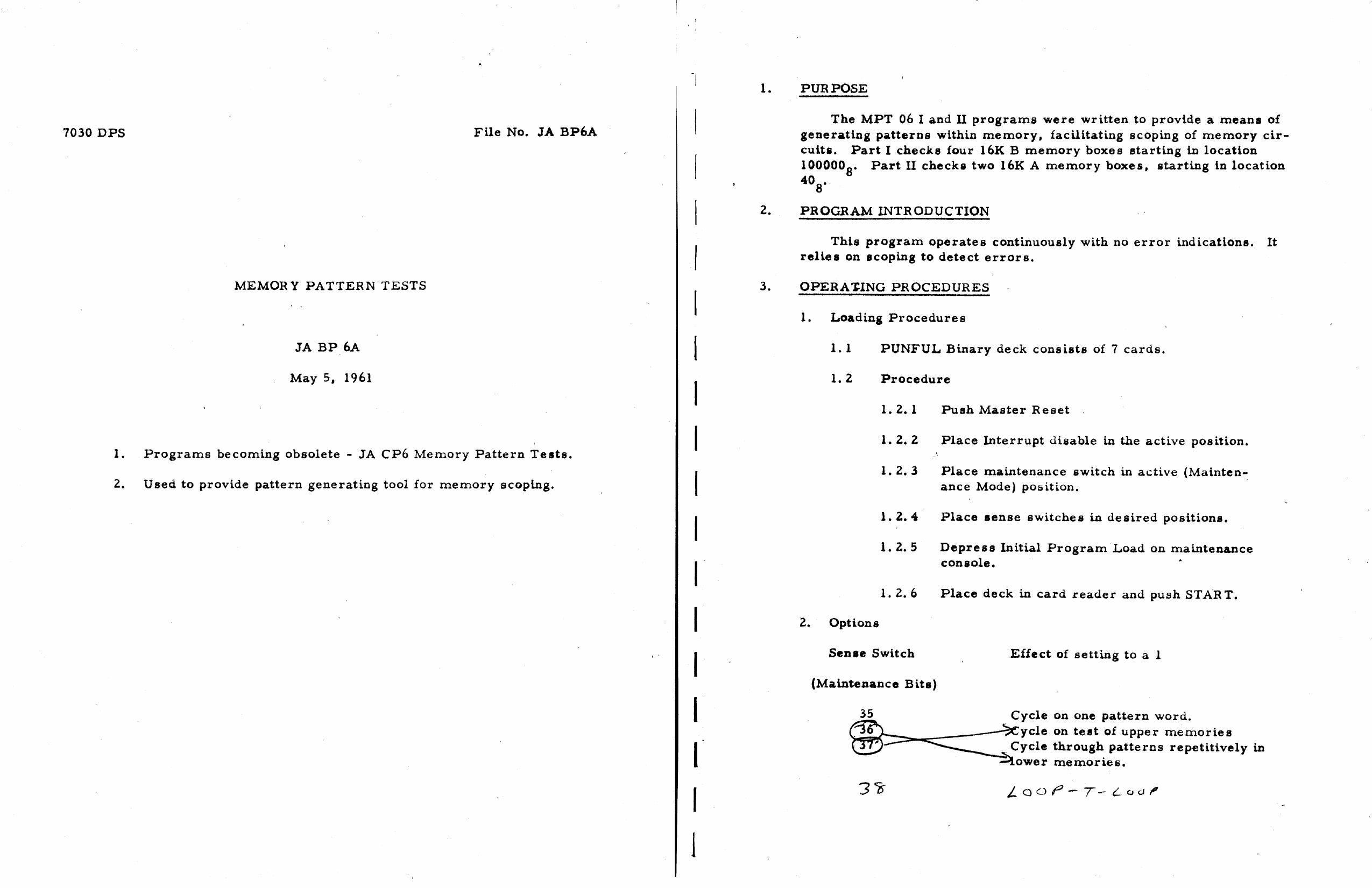 ja bp6a memory patterns test by Unknown