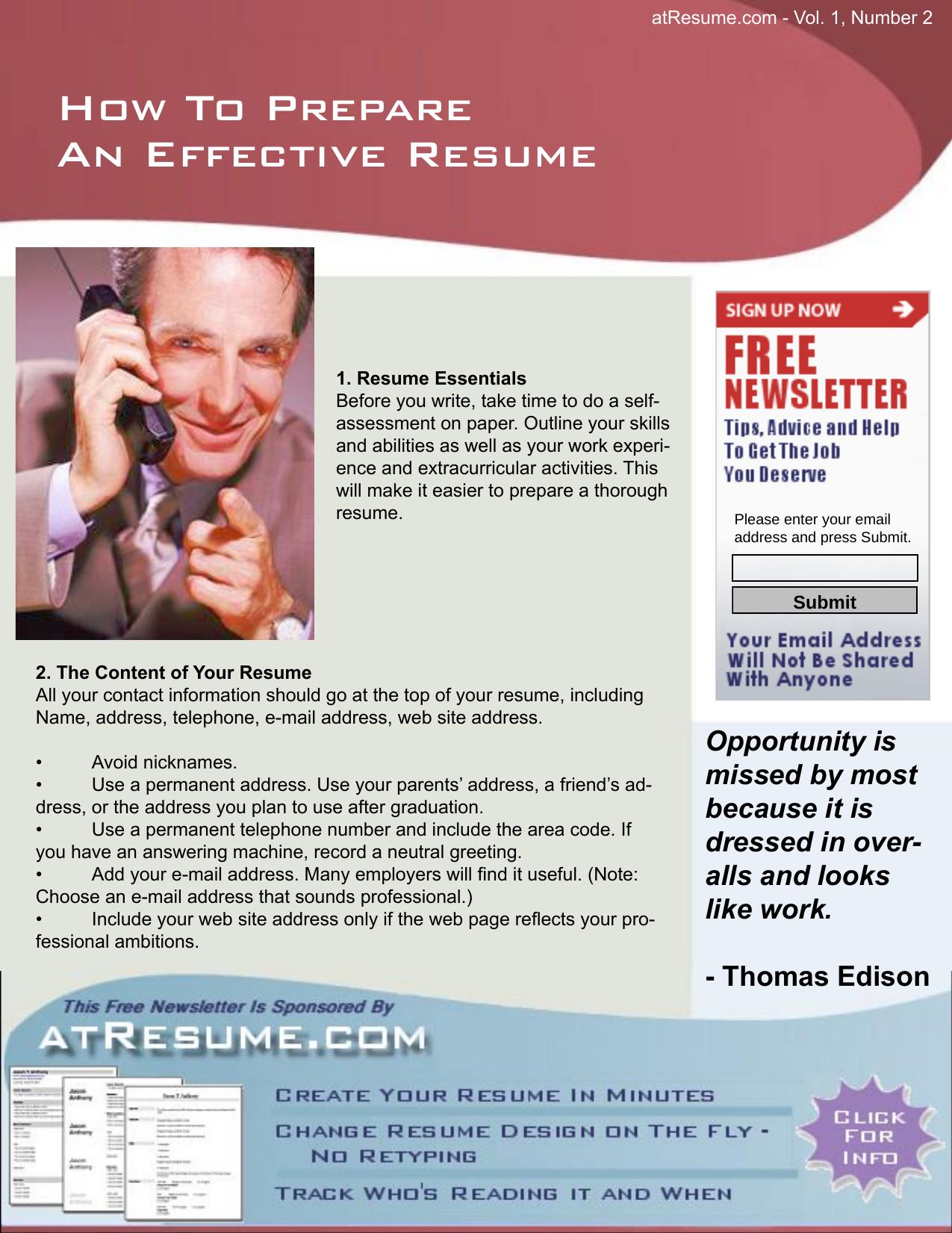 job help by general resume tips