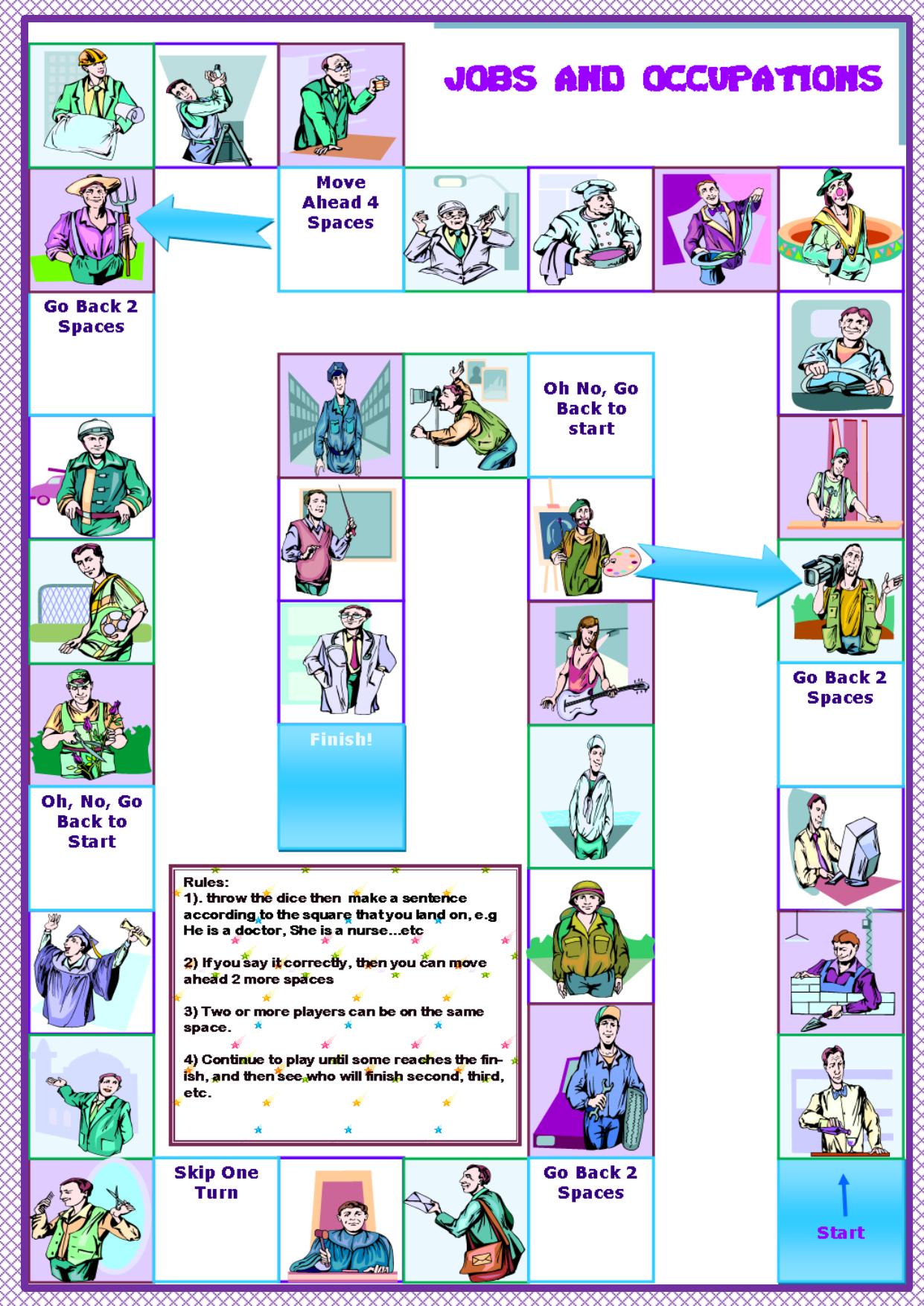 jobs-and-occupations-board-game by vanda