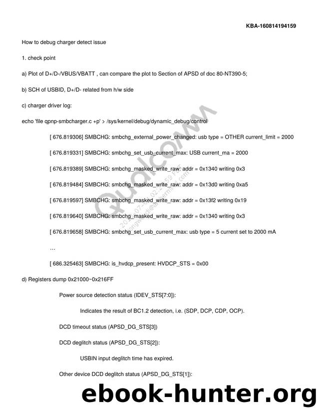 kba-160814194159 2 how to debug charger detect issue by Unknown