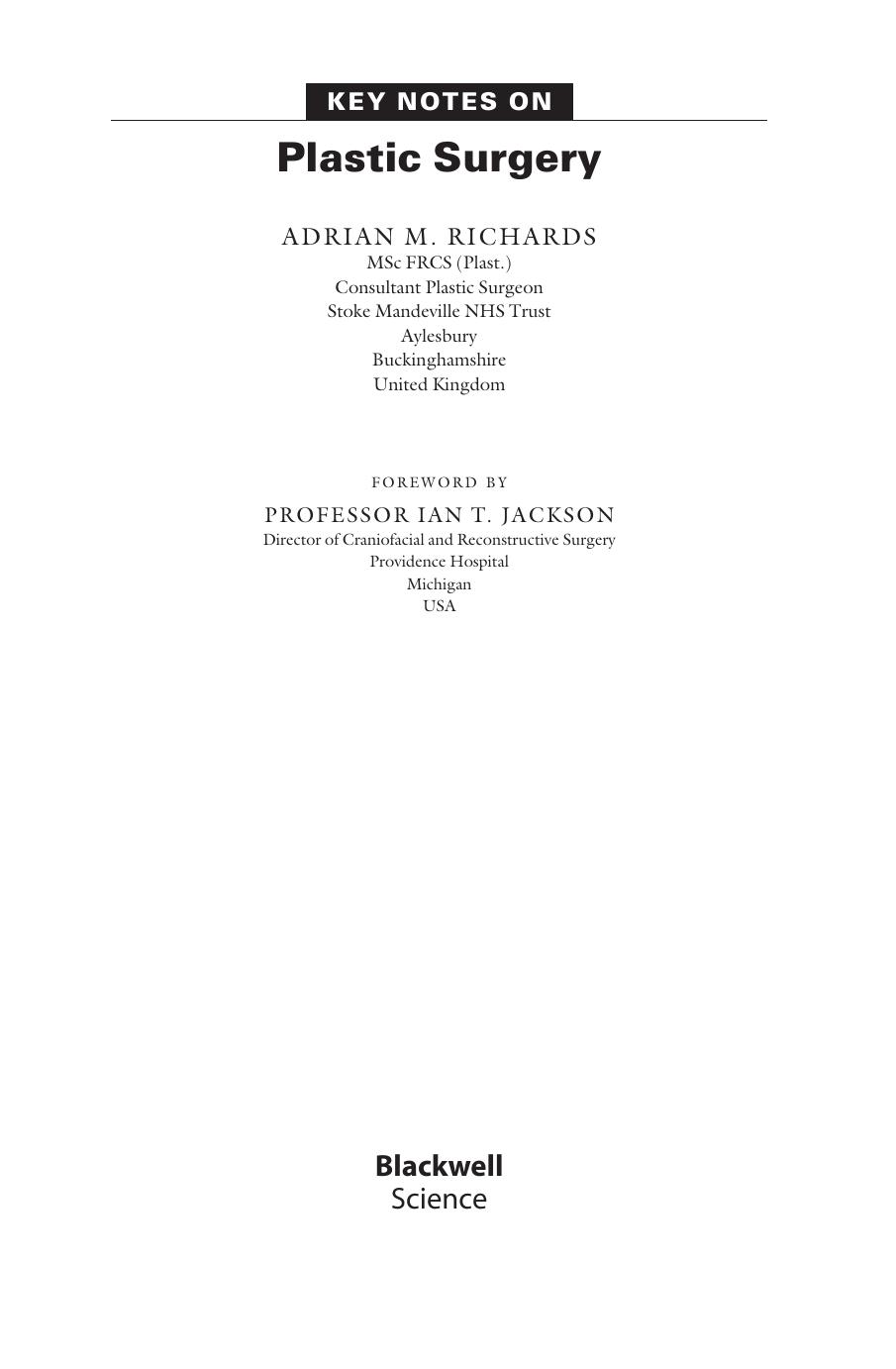 key notes on plastic surgery.EBOOKOID by Unknown