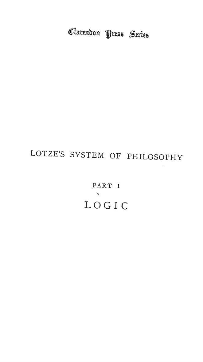 logic by Lotze