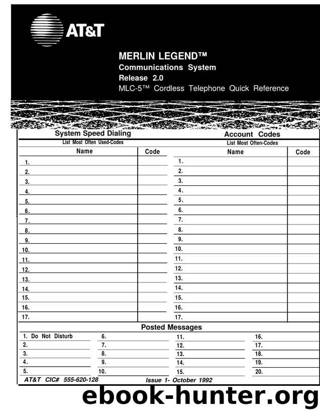 merlin legend R2 MLC5 cordless user guide by default