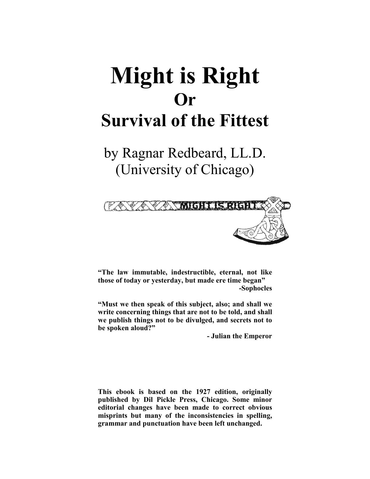 might-is-right by Unknown