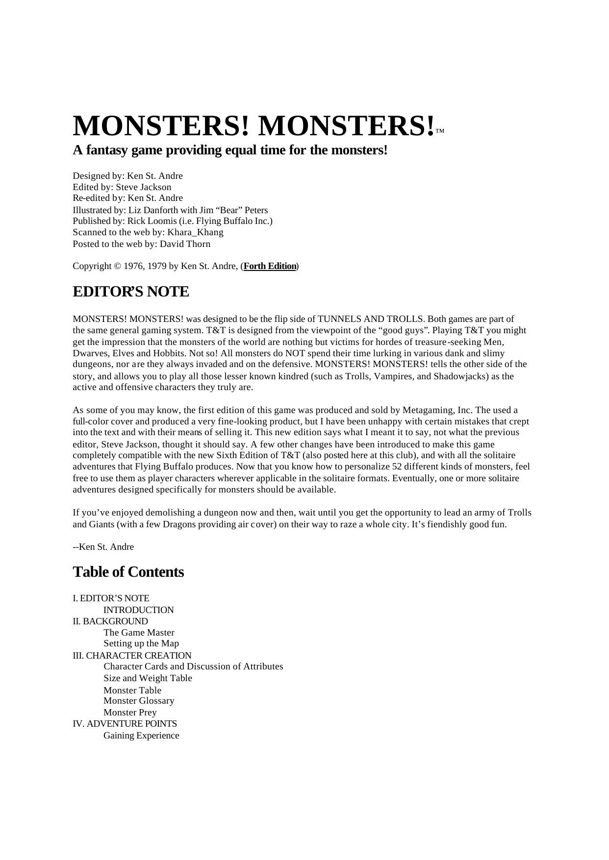 monsters monsters rules.doc by Administrator