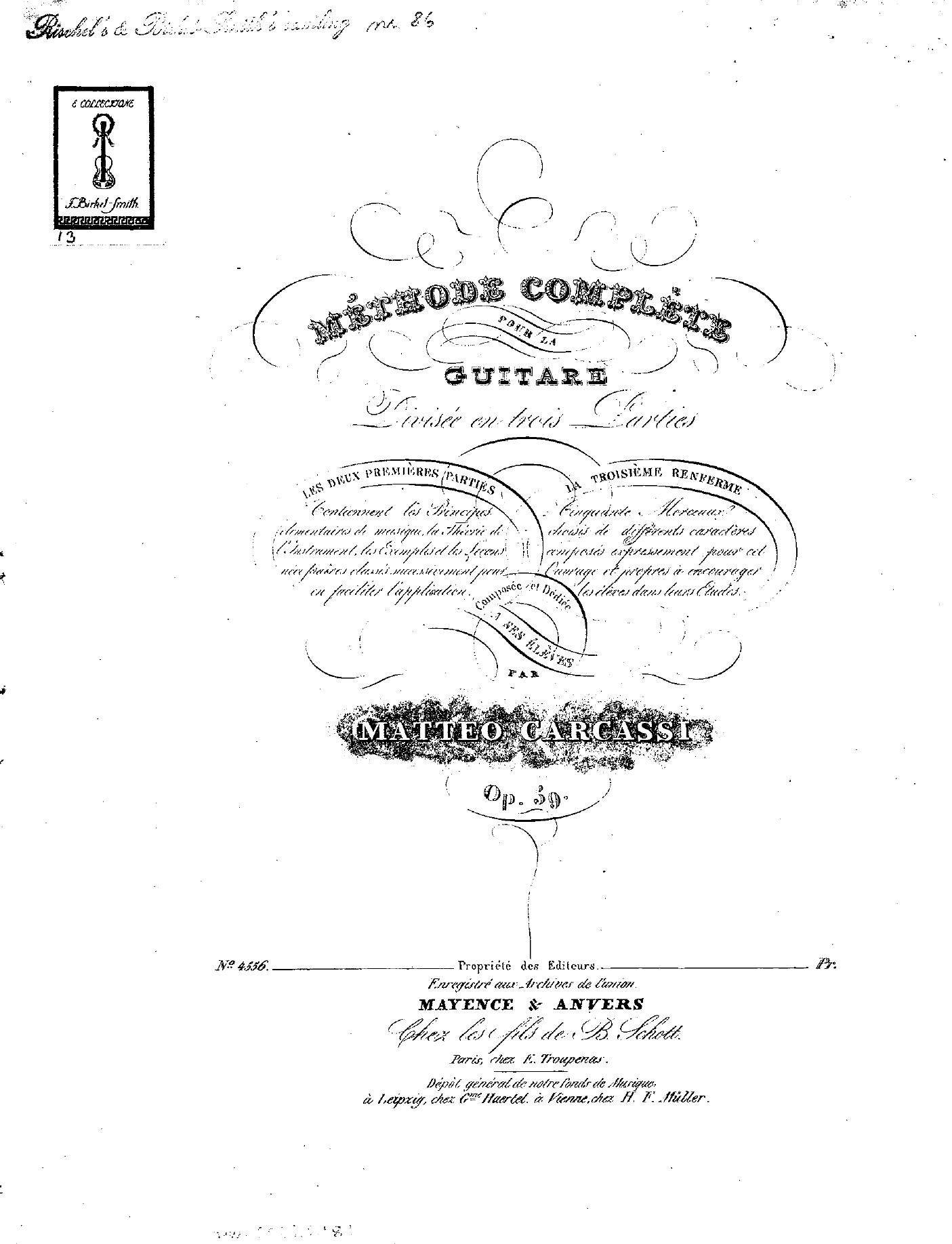 op 39, Methode complete, 3rd part by Unknown
