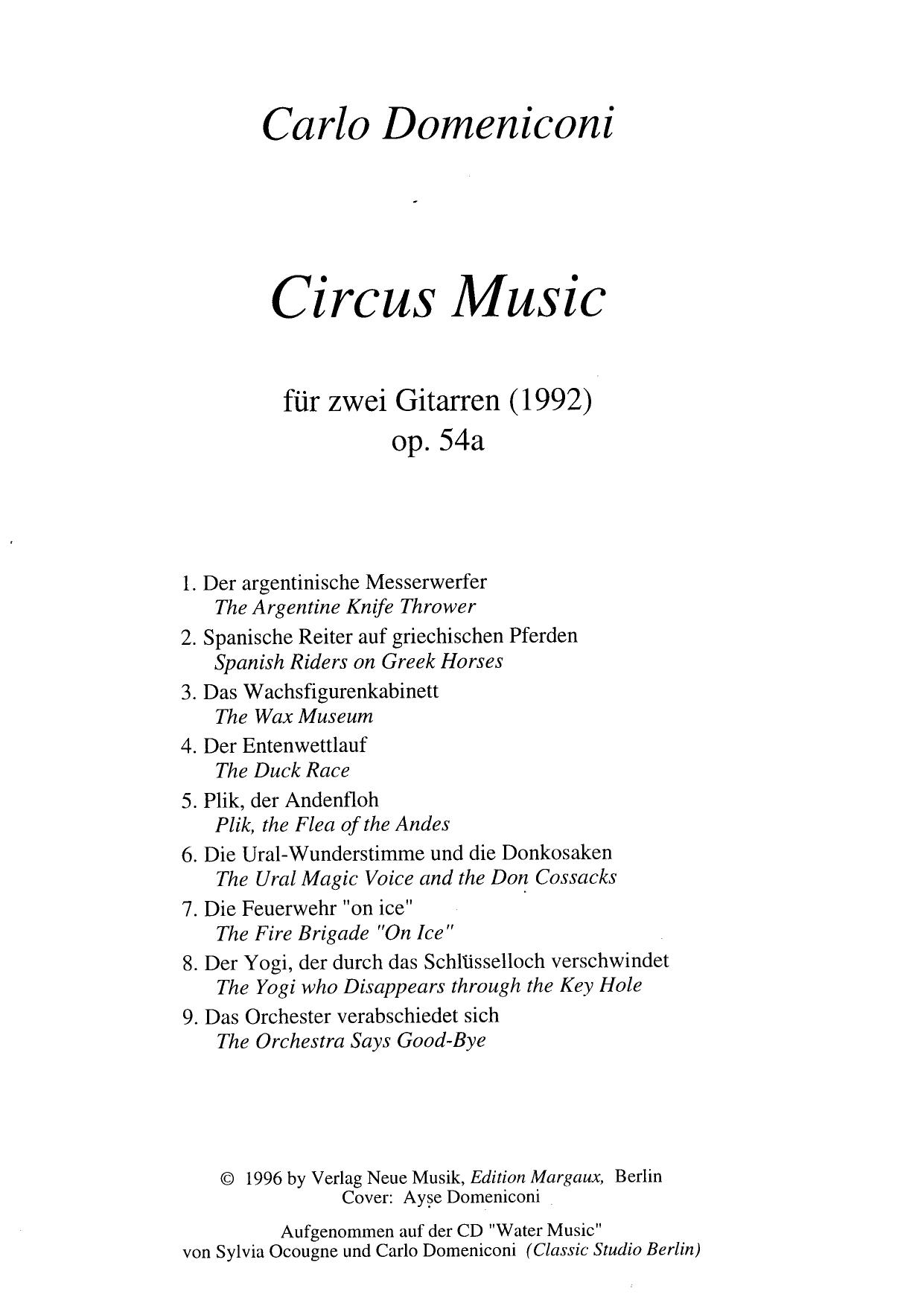 op 54a, Circus Music, ch + ch by Unknown