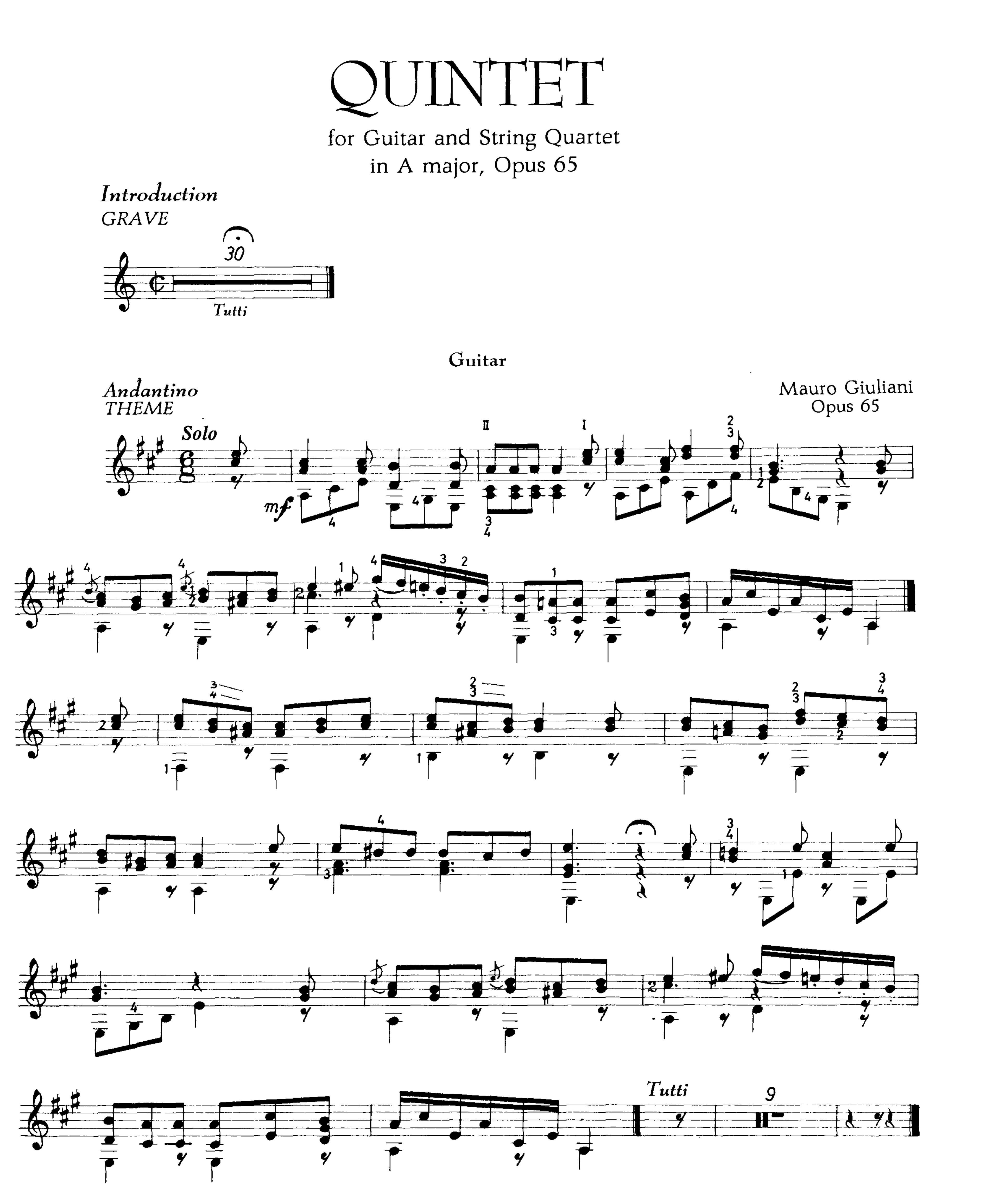 op 65, guitar by Unknown
