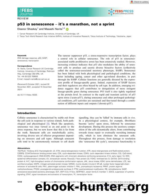 p53 in senescence â it's a marathon, not a sprint by Unknown
