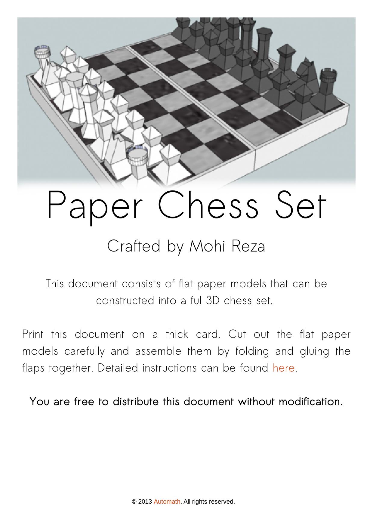 paper chess set by avidautomath-d5whqmt by Mohi Reza