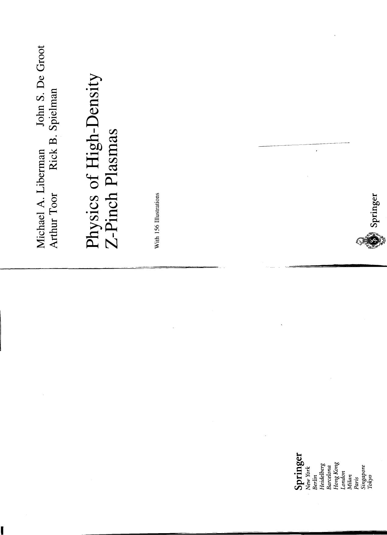 physics of high-dencity z-pinch plasmas by Liberman
