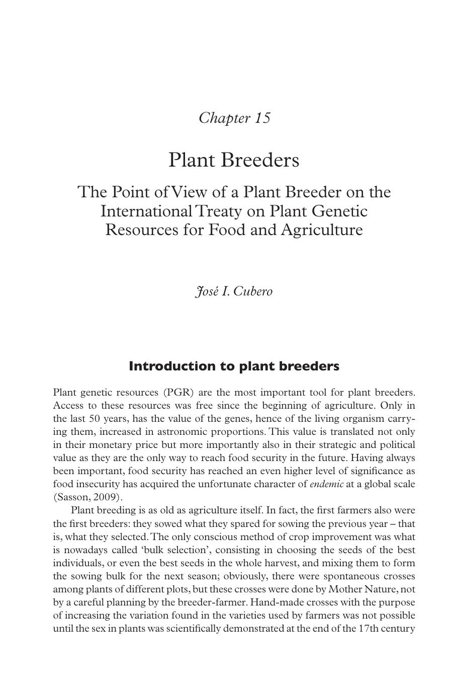 plant breeding and biodiversity by Unknown