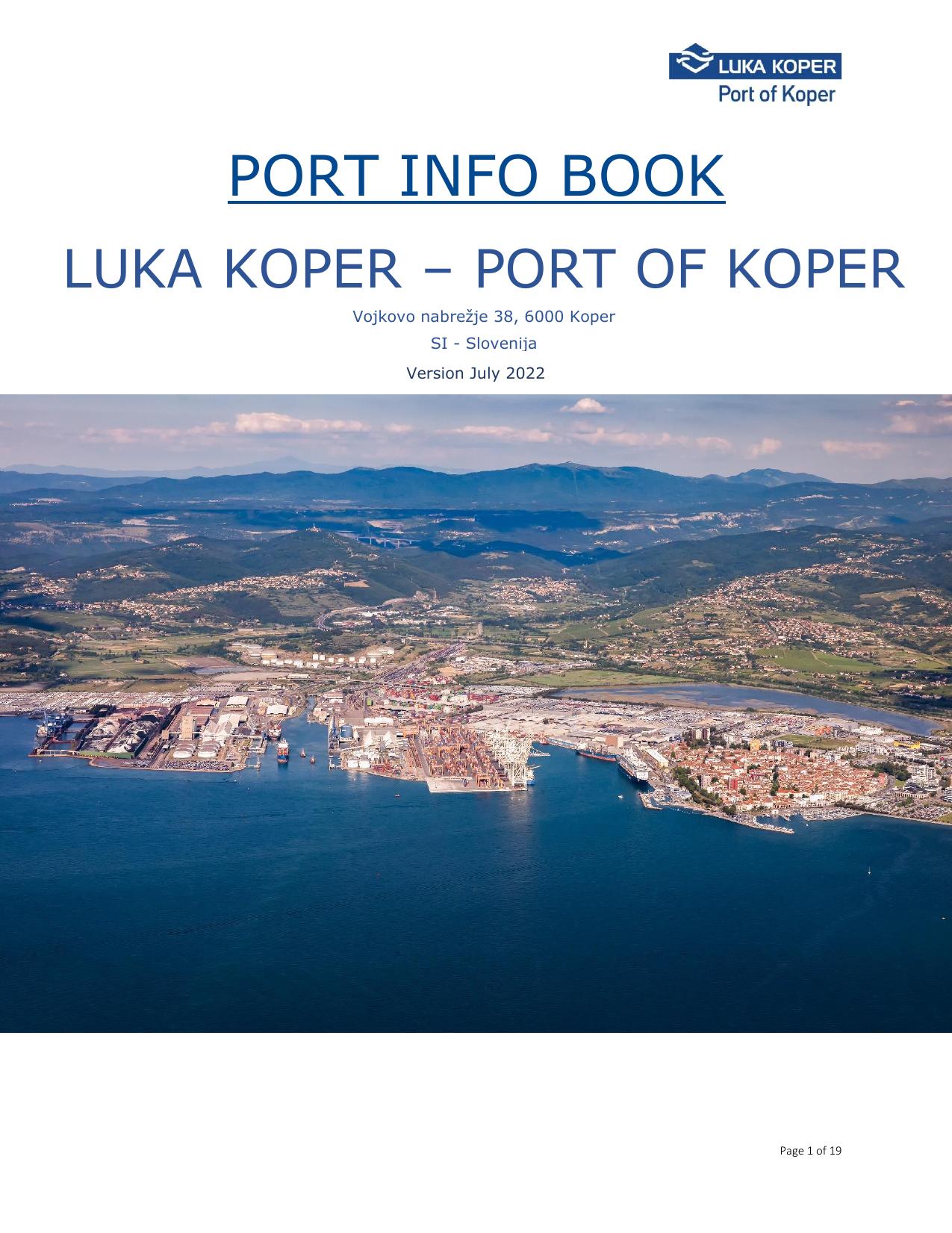 port info book by Sluzba PR1;Davorin.Petaros@luka-kp.si