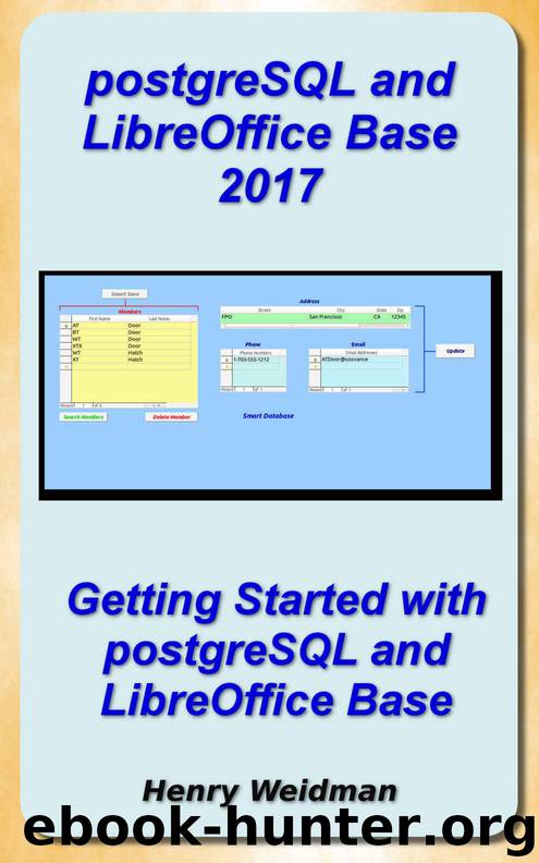 postgreSQL and LibreOffice Base 2017 by Henry Weidman