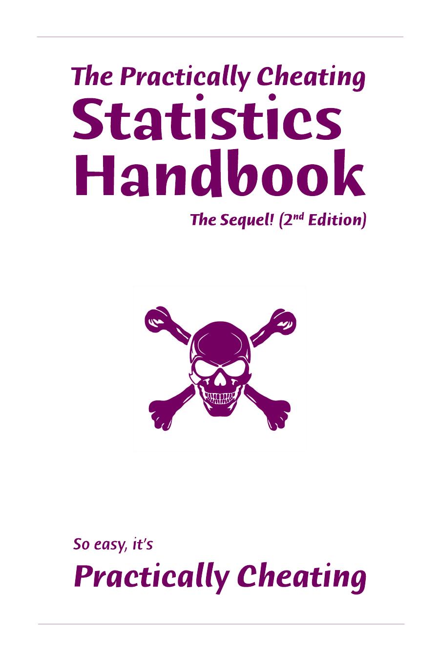 practically cheating statistics handbook by Unknown