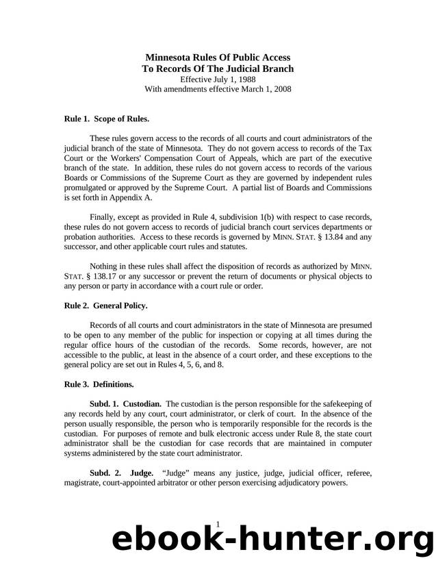 pub access rules (eff 03-01-2008) by MSC