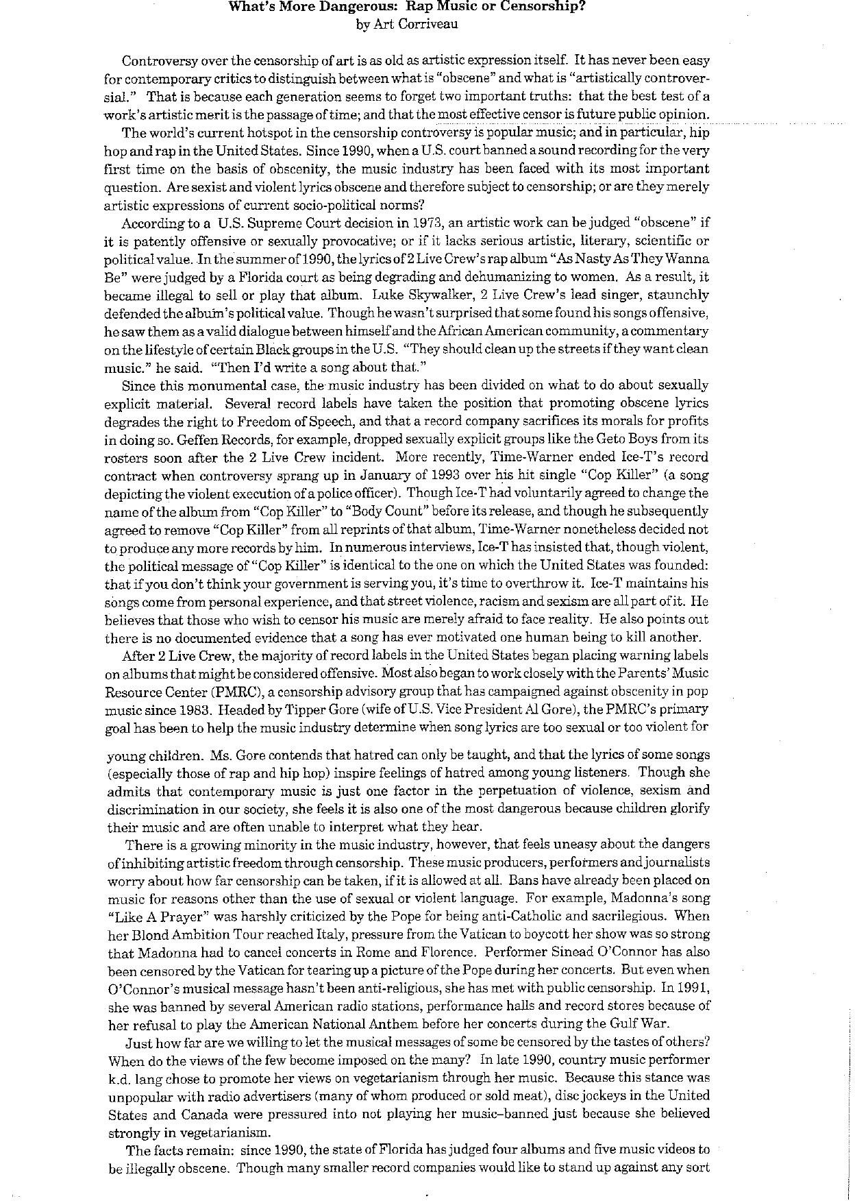rap-music-censorship by Unknown