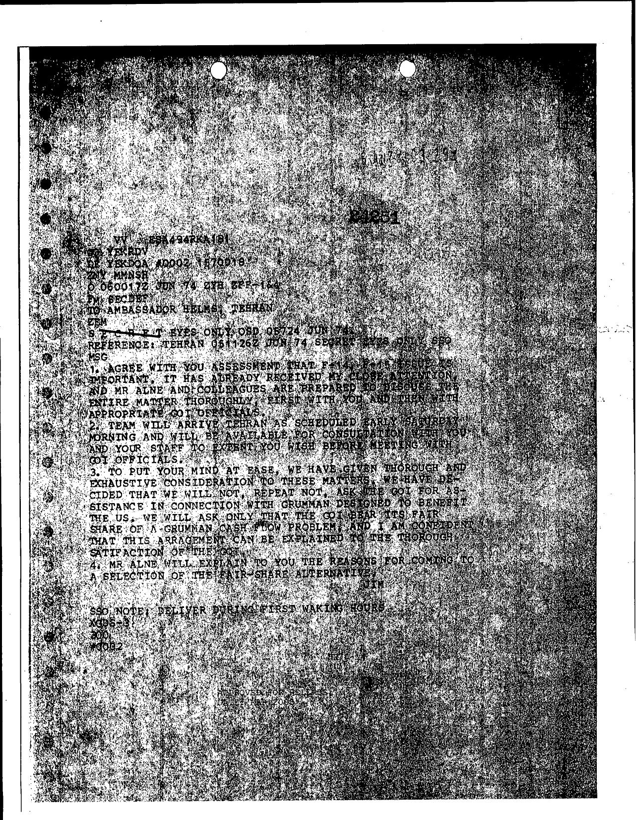 re Assessment that F-14 and F-15 issue is important 74 1503796 by Unknown