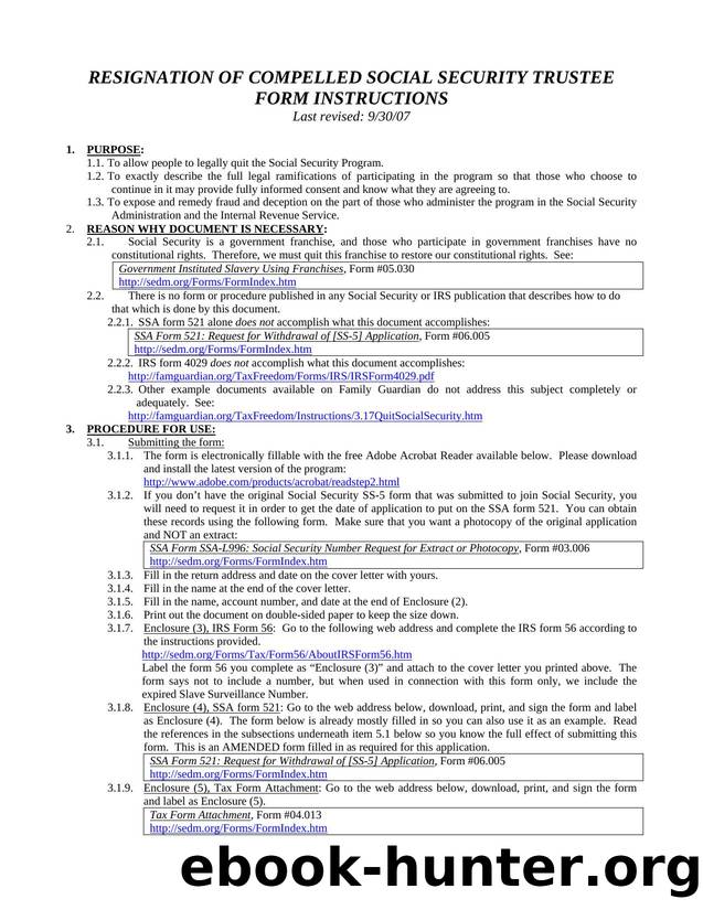 resignation-of-compelled-social-security-trustee-form-instructions by Unknown