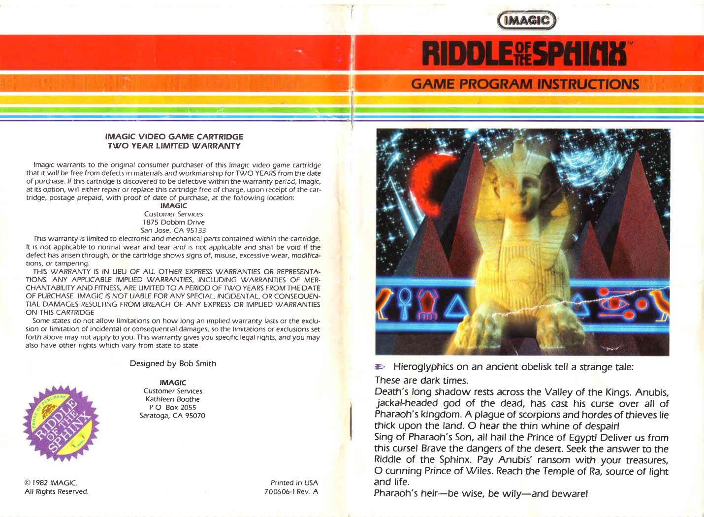 riddle of the sphinx usa by Unknown