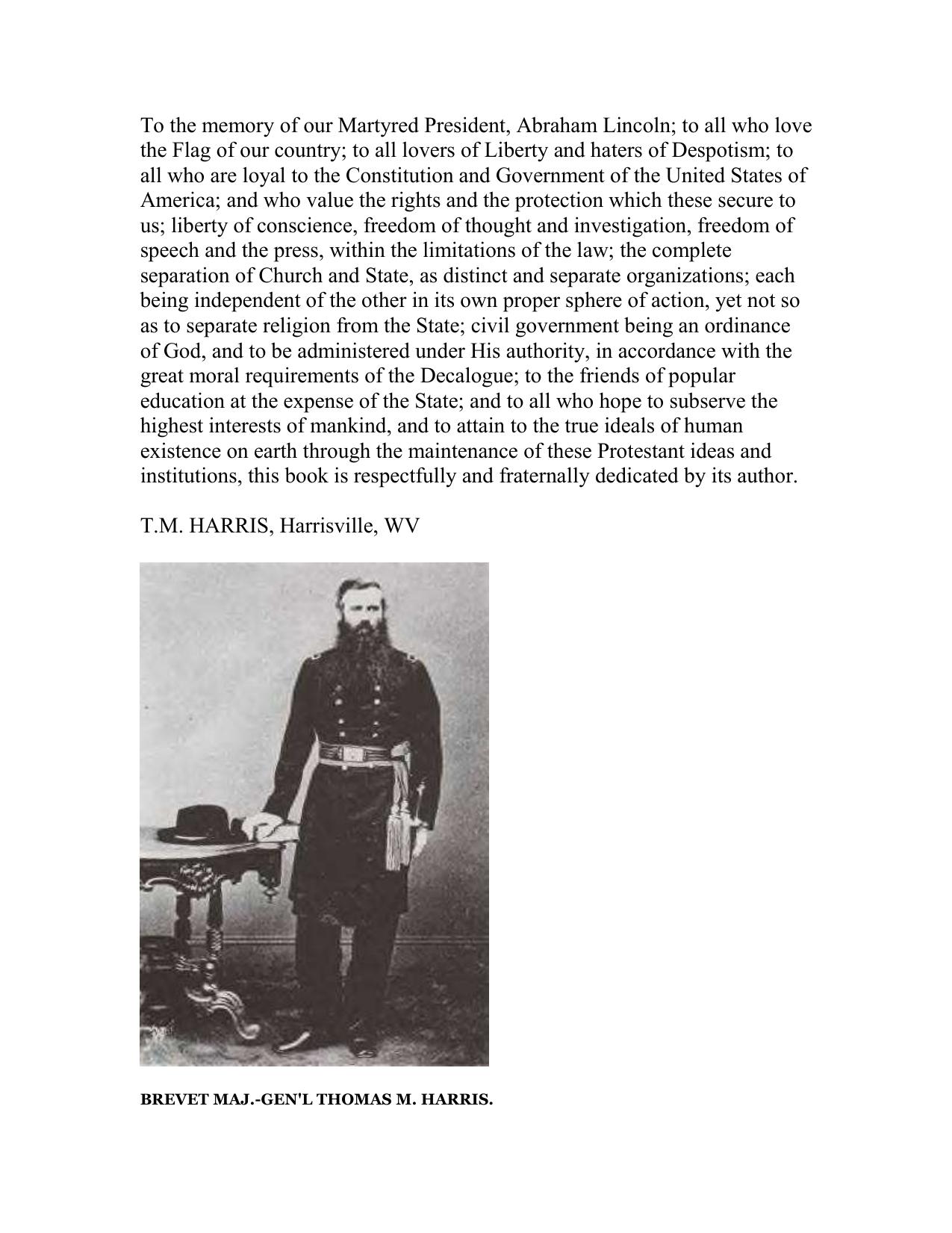 rome's responsibility for the assassination of abraham lincoln\(text\) by walt