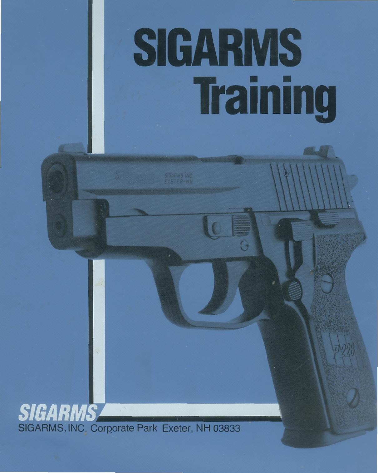 sig p230 pocket pistol armorer's manual by Unknown