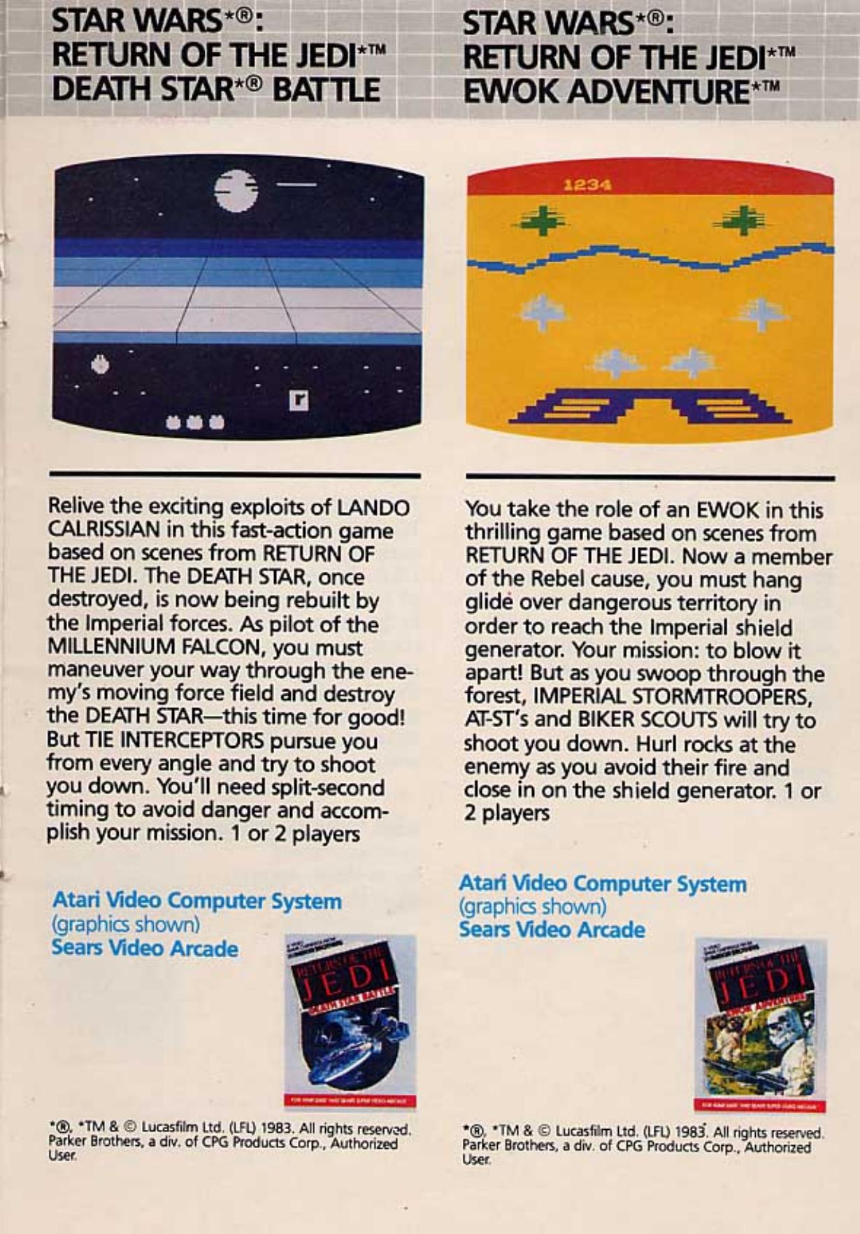 star wars - return of the jedi by ewok adventure usa proto