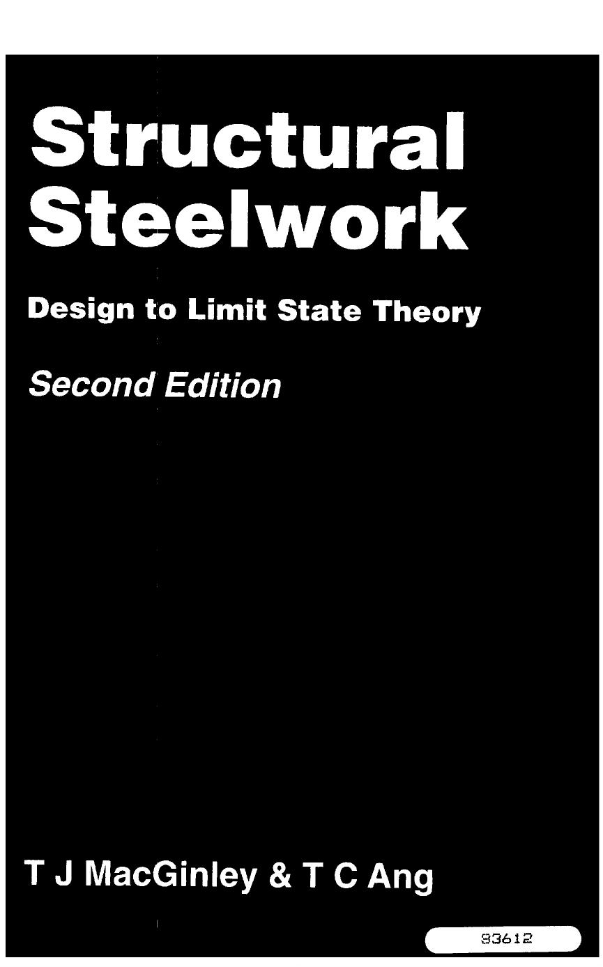 structural steelwork-design to limit state theory by Unknown