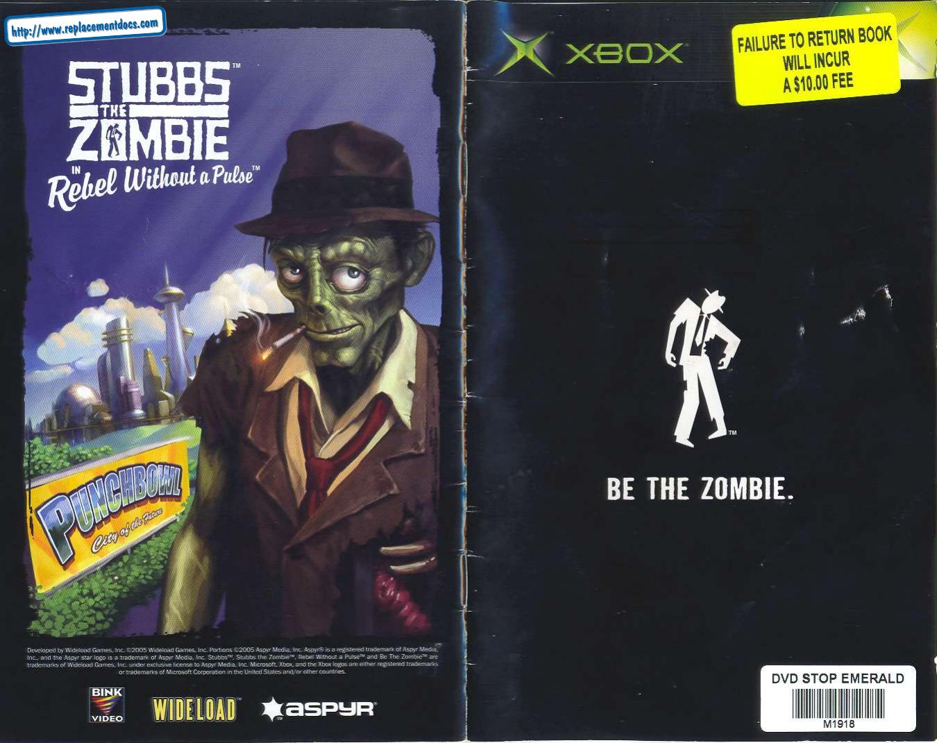 stubbs the zombie in rebel without a pulse usa by Unknown