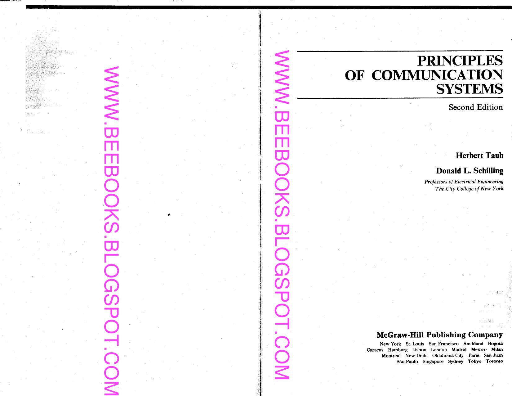 taub Schilling Principles of communication systems by Unknown