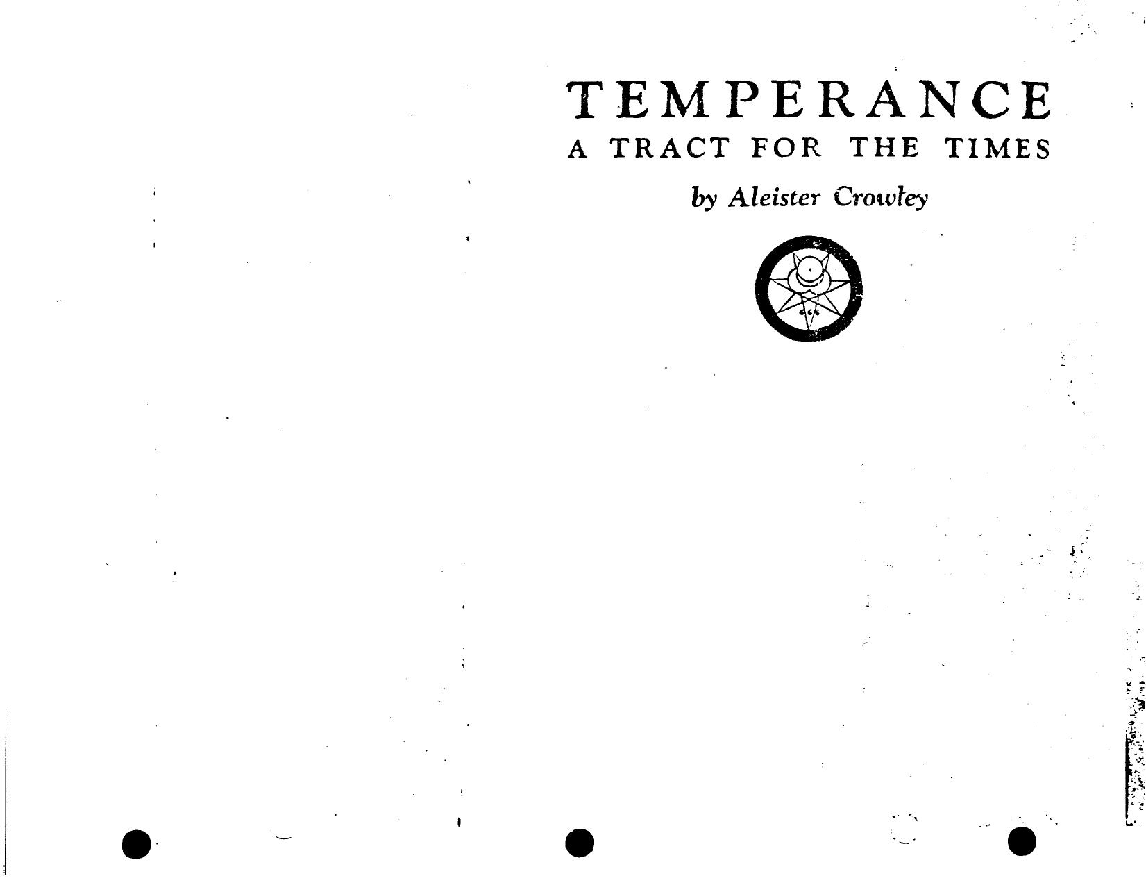 temperance by anonymous