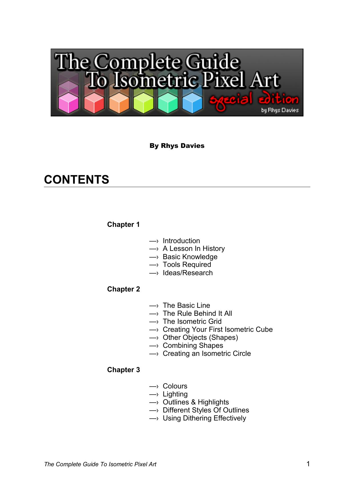 the complete guide to isometric pixel art by rhys davies