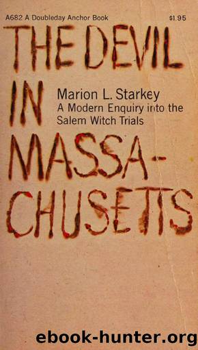 the devil in massachusetts by Marion L. Starkey