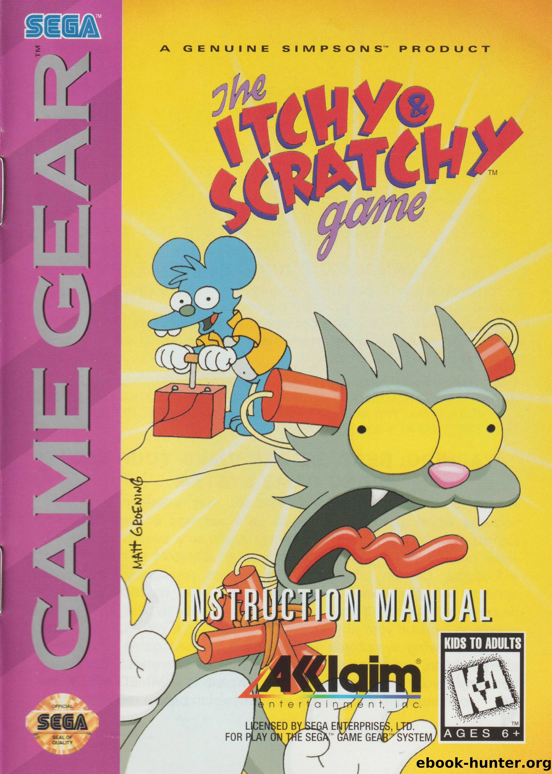 the itchy and scratchy game by Unknown