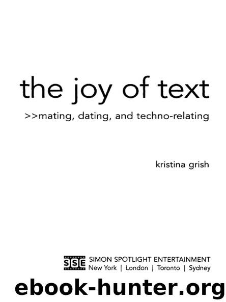 the joy of text by Kristina grish