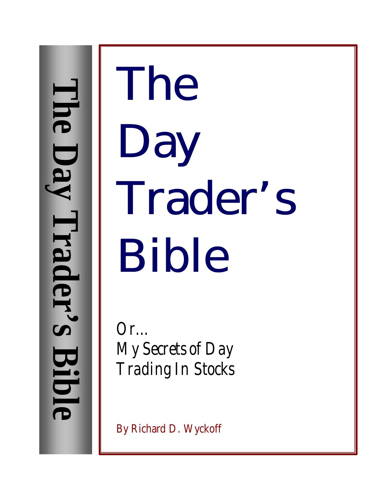 trader by Or My Secret In Day Trading Of Stocks 2