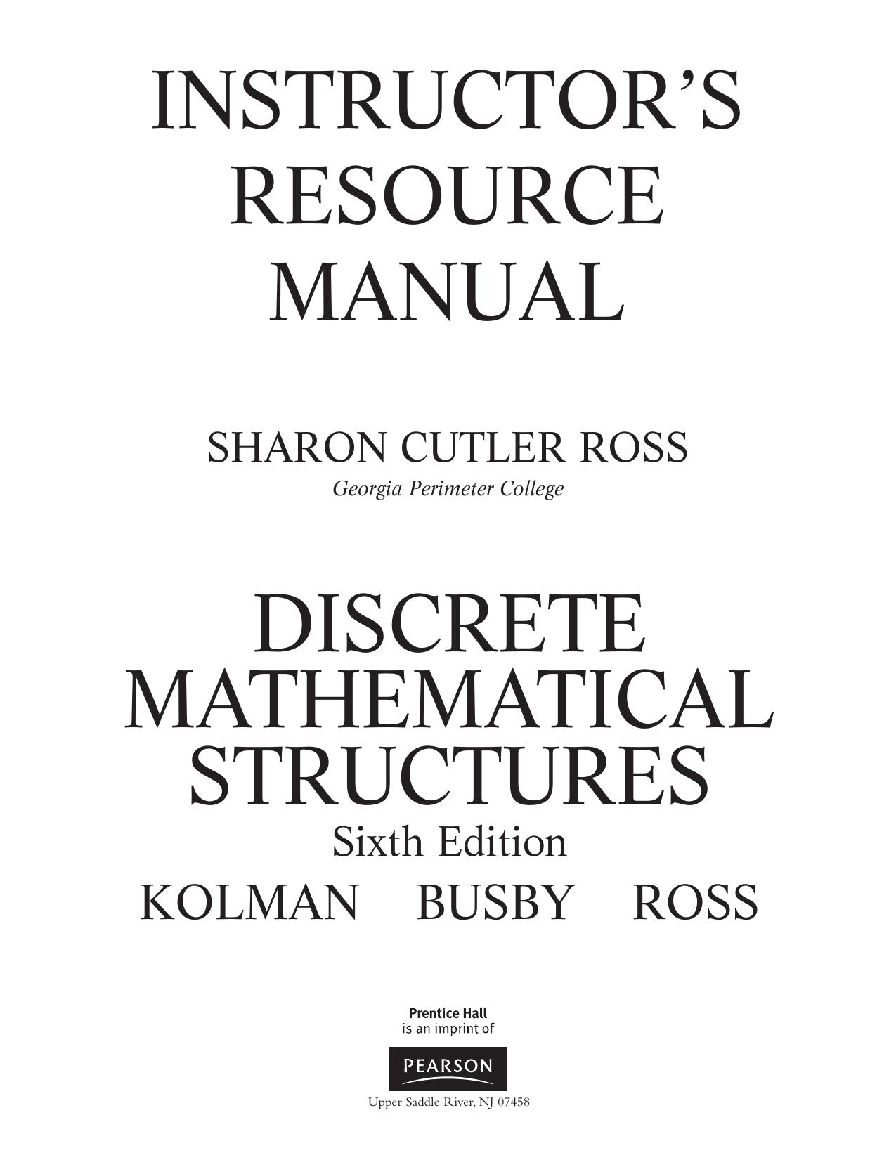 untitled by Instructors Manual