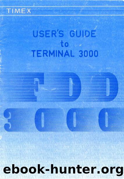 users guide to terminal 3000 by Unknown