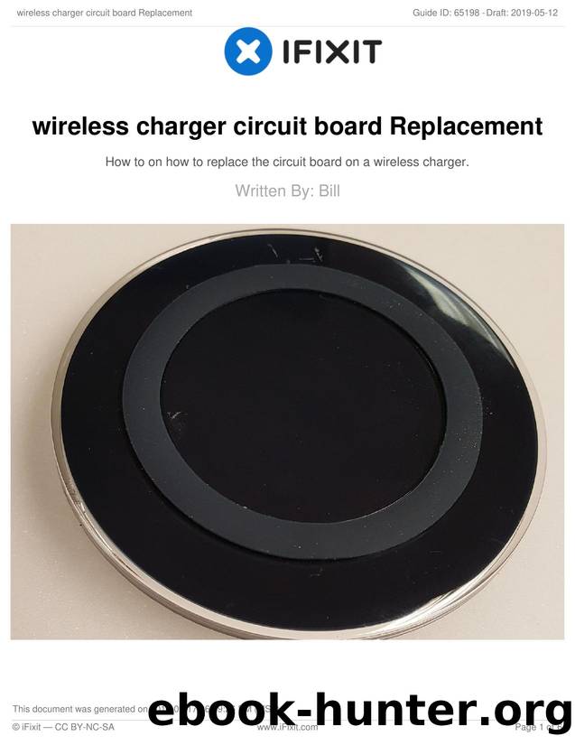 wireless charger circuit board Replacement by Unknown