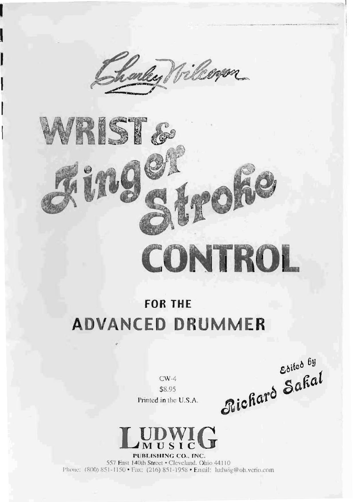 wrist and finger stroke control - charles wilcoxon by KoStudio