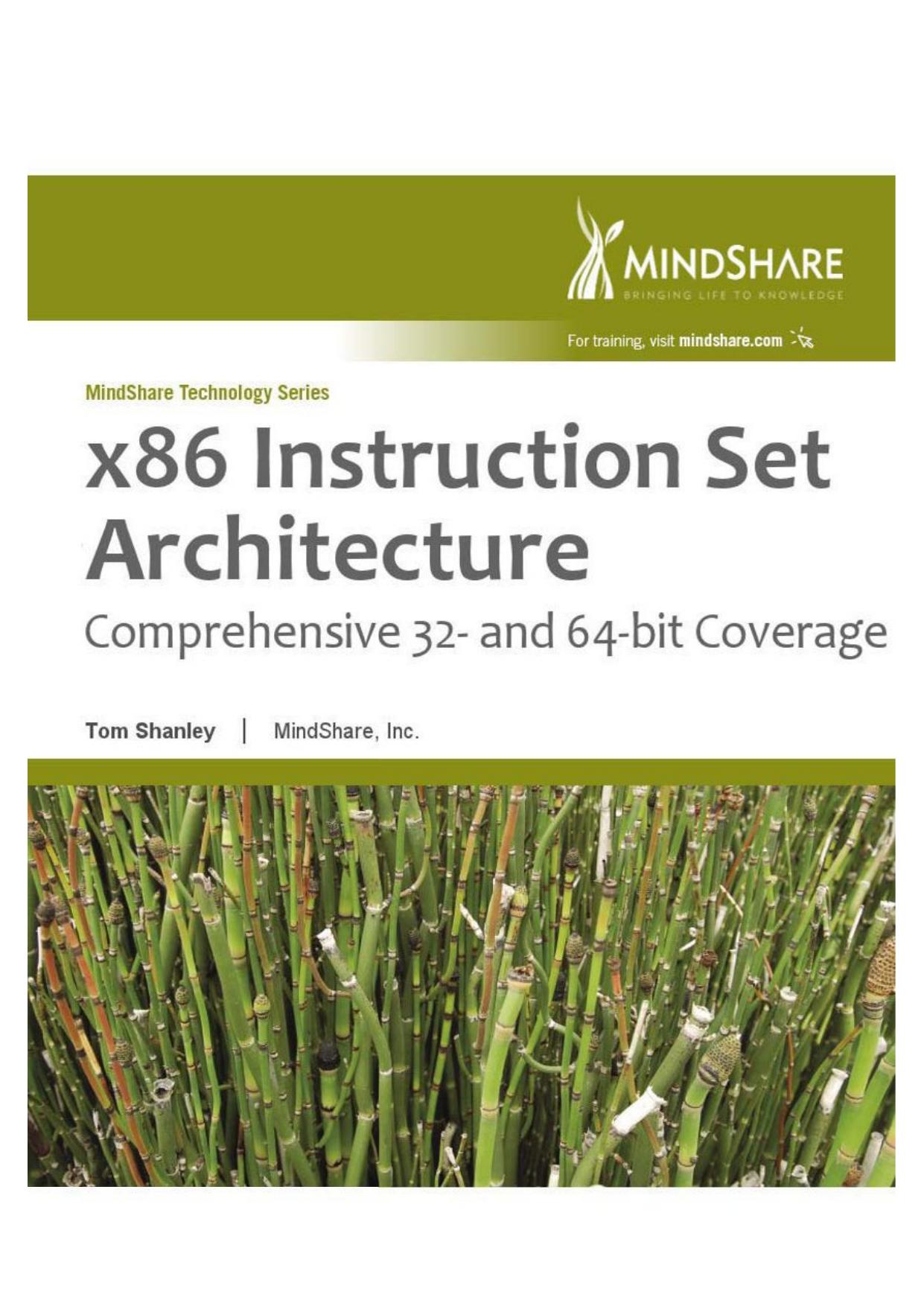 x86 Instruction Set Architecture by Tom Shanley
